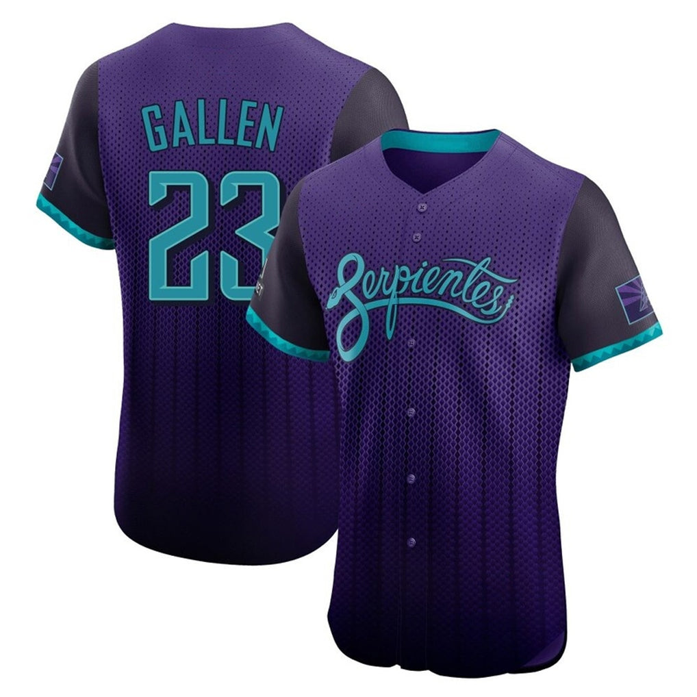 Arizona Diamondbacks #23 Zac Gallen Player Purple Fedasgoge City Connect Limited Elite Home Game Stitched Jerseys