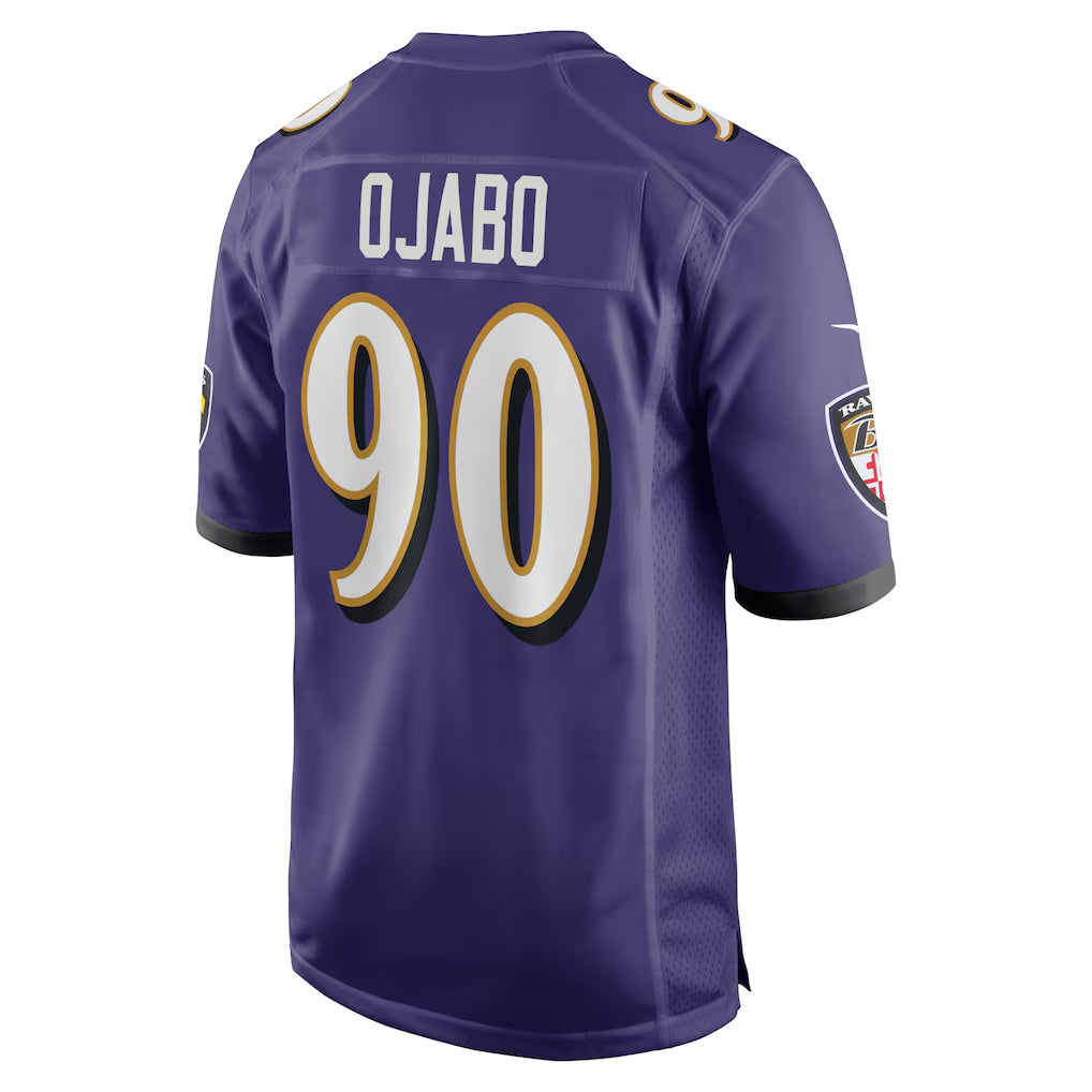 B.Ravens #90 David Ojabo Purple Fedasgoge Player Game Jersey