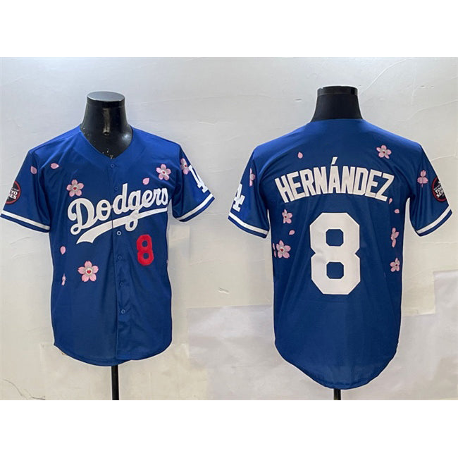 Los Angeles Dodgers #8 Enrique Hernandez Royal Fedasgoge 2025 Tokyo Series Limited Stitched Jersey