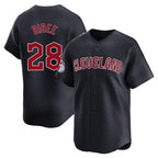 Cleveland Guardians #28 Tanner Bibee Player Navy Fedasgoge Limited Home Game Stitched Jerseys