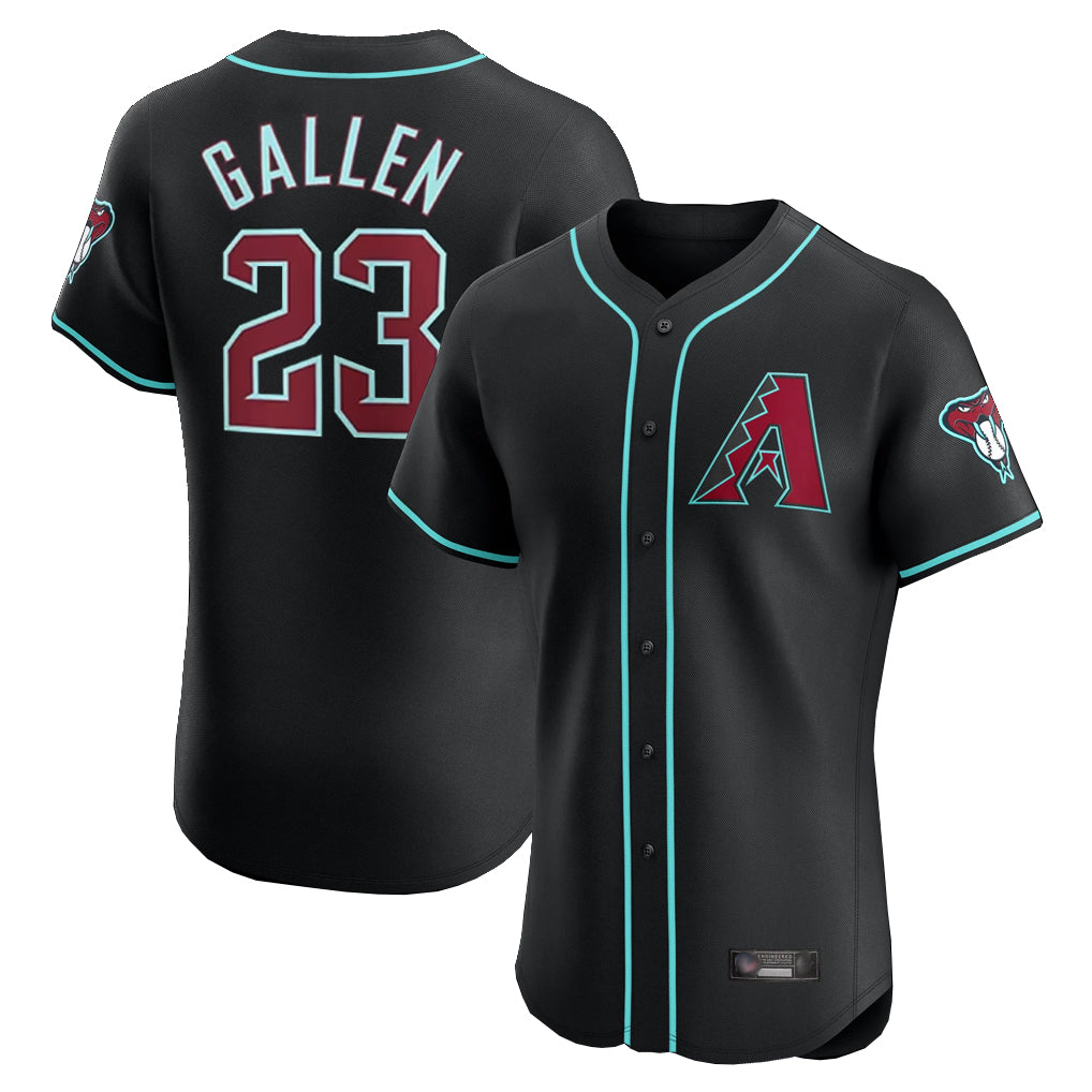 Arizona Diamondbacks #23 Zac Gallen Player Black Fedasgoge Limited Elite Home Game Stitched Jerseys