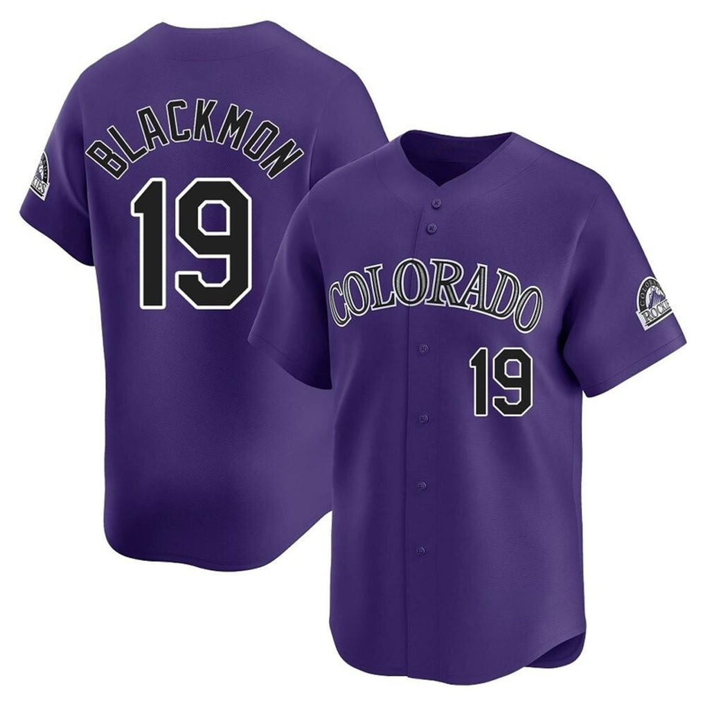 Colorado Rockies #19 Charlie Blackmon Player Purple Fedasgoge Limited Home Stitched Jerseys