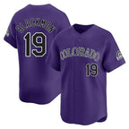 Colorado Rockies #19 Charlie Blackmon Player Purple Fedasgoge Limited Home Stitched Jerseys