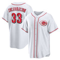 Cincinnati Reds #33 Christian Encarnacion-Strand White Fedasgoge Home Replica Jersey