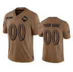 Custom B.Ravens Active Player 2023 Brown Fedasgoge Salute To Service Limited Stitched Jersey