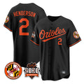 Baltimore Orioles #2 Gunnar Henderson Player Black Fedasgoge 30th Anniversary of 2131 Home Game Stitched Jerseys