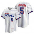 Atlanta Braves #5 Freddie Freeman White Fedasgoge 2021 City Connect Stitched Jersey