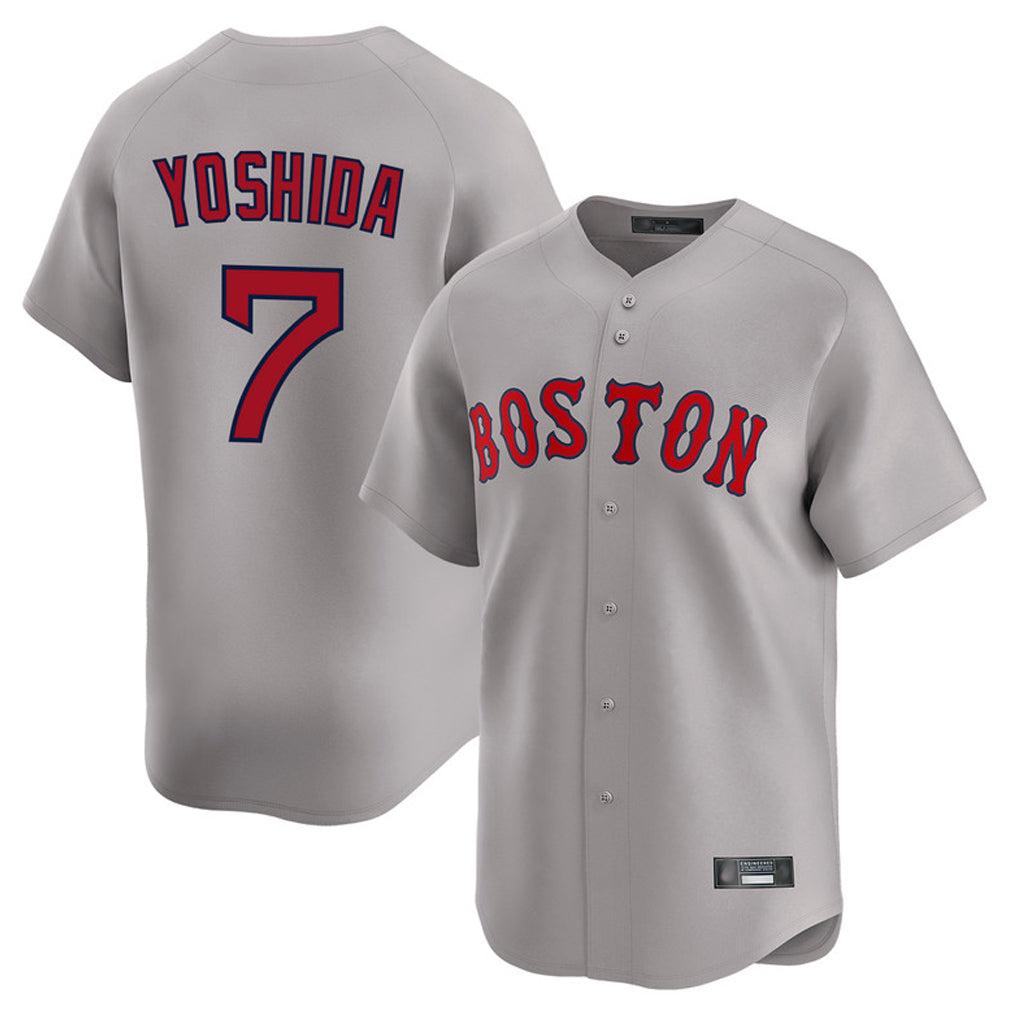 Boston Red Sox #7 Masataka Yoshida Player Gray Fedasgoge Road Limited Home Game Stitched Jerseys1