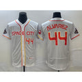 Houston Astros #44 Yordan Alvarez Number White Fedasgoge 2023 City Connect Flex Base Stitched Jersey 2