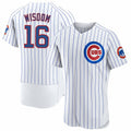 Chicago Cubs #16 Patrick Wisdom White Fedasgoge Flex Base Stitched Jersey