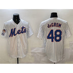 New York Mets #48 Jacob DeGrom White Fedasgoge 2025 Spring Training Cool Base Stitched Jersey