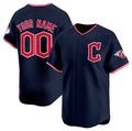 Custom Cleveland Guardians Active Player Navy Fedasgoge 2025 Alternate Limited Stitched Jersey