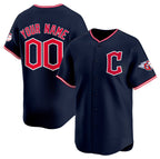 Custom Cleveland Guardians Active Player Navy Fedasgoge 2025 Alternate Limited Stitched Jersey