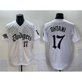 Los Angeles Dodgers #17 Shohei Ohtani White Fedasgoge 2025 LA Gothic Style With 2024 World Series Champions Patch Vapor Premier Limited Stitched Jersey