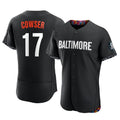 Baltimore Orioles #17 Colton Cowser Player Black Fedasgoge City Connect Limited Elite Home Game Stitched Jerseys