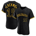Colorado Rockies #19 Charlie Blackmon Player Black Fedasgoge Snake Skin City Limited Elite Home Stitched Jerseys
