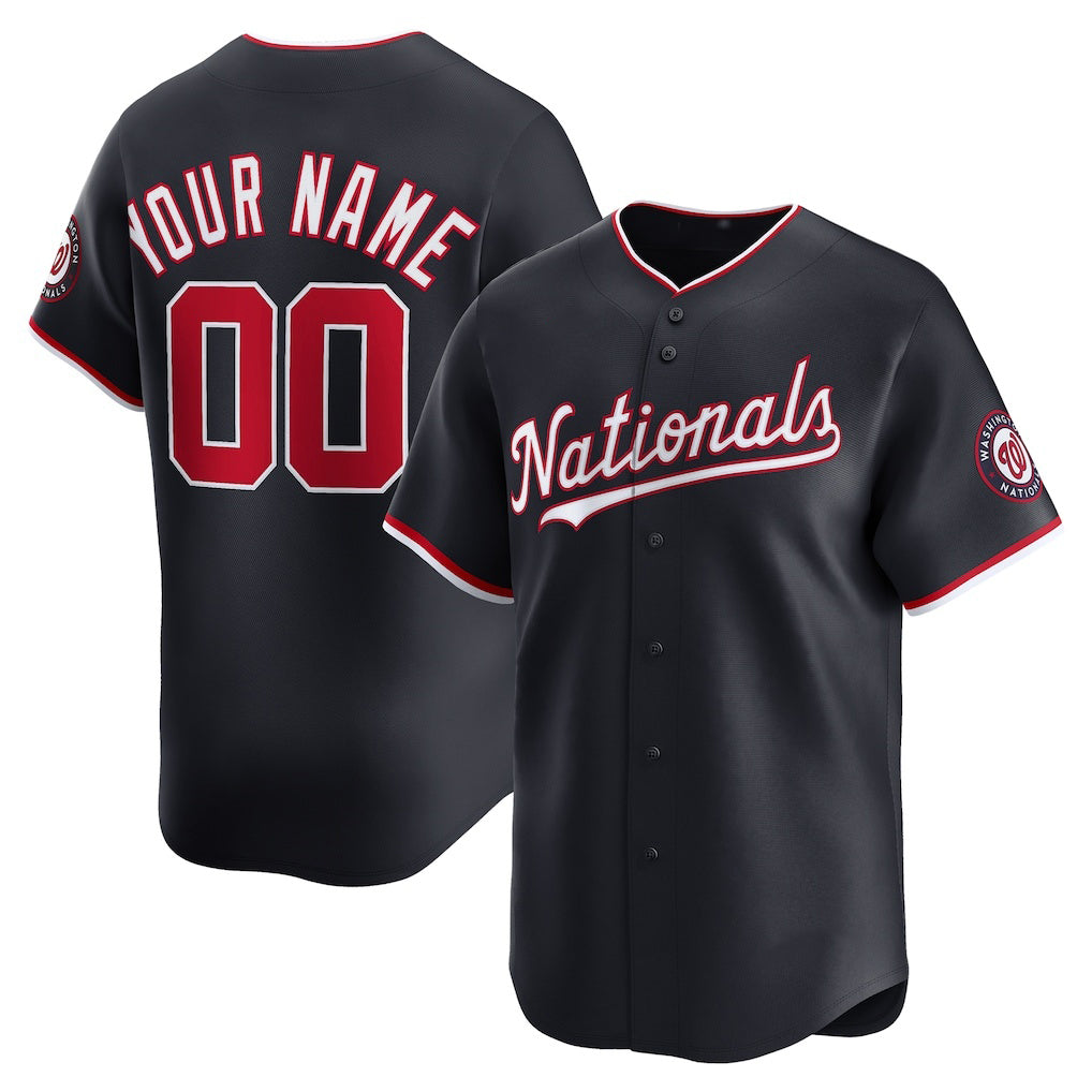Custom Washington Nationals Navy Fedasgoge Alternate Limited Jersey