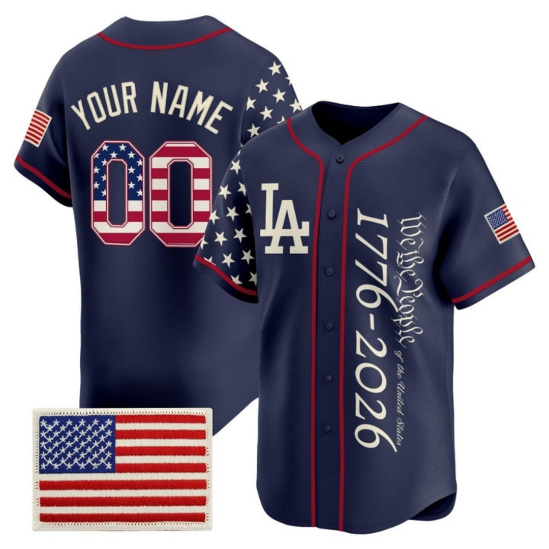 Custom Los Angeles Angels  America 250 Edition Vapor Premier Limited Navy Fedasgoge Stitched Jerseys