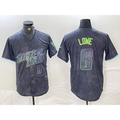 Tampa Bay Rays #8 Brandon Lowe Charcoal Fedasgoge 2024 City Connect Player Number Limited Cool Base Jersey 2