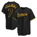 Baltimore Orioles #7 Jackson Holliday Player Black Fedasgoge Snake Skin City Home Game Stitched Jerseys