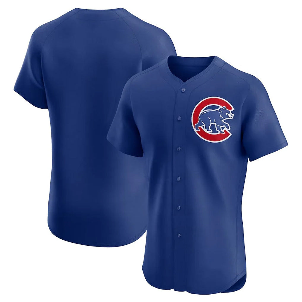 Chicago Cubs Royal Fedasgoge Limited Elite Home Game Blank Player Stitched Jerseys