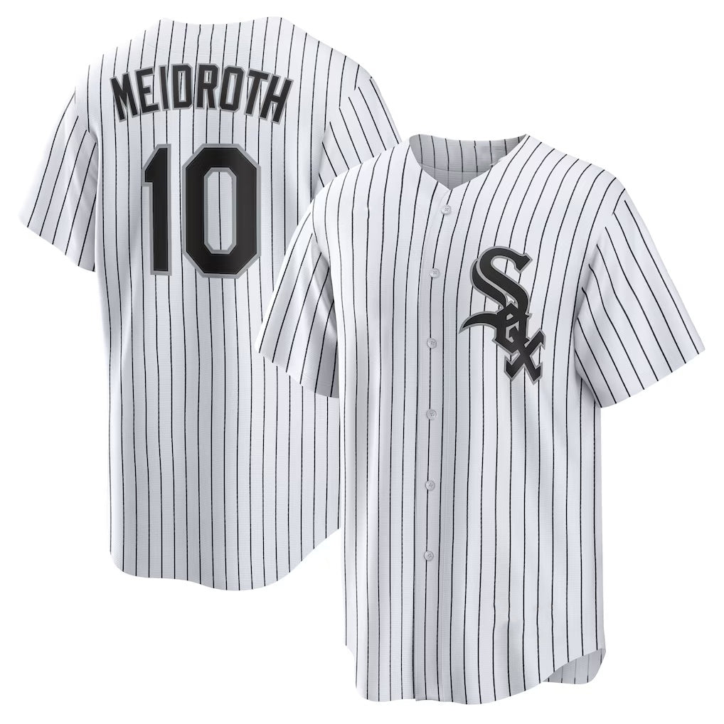 Chicago White Sox #10 Chase Meidroth White Fedasgoge Home Replica Jersey