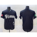 Texas Rangers Blank Black Fedasgoge Mexico 2025 Vapor Premier Limited Stitched Jersey
