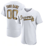 Custom Atlanta Braves Active Player White Fedasgoge 2022 All-Star Flex Base Stitched Jersey