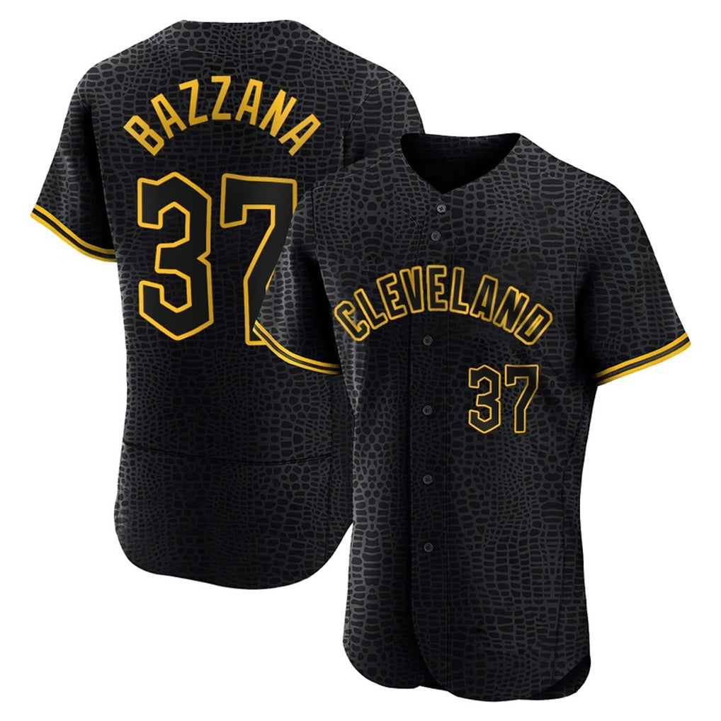 Cleveland Guardians #37 Travis Bazzana Player Black Fedasgoge Snake Skin City Limited Elite Home Stitched Jerseys