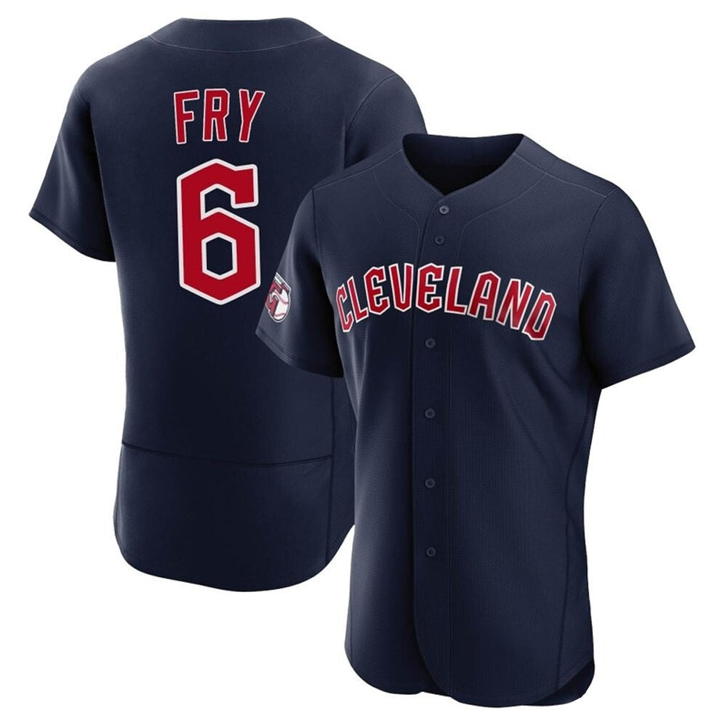 Cleveland Guardians #6 David Fry Player Navy Fedasgoge Limited Elite Home Stitched Jerseys