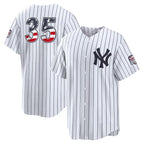 New York Yankees #35 Cody Bellinger USA 250 Fourth of July Home Stadium Jersey - White Fedasgoge