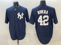New York Yankees #42 Mariano Rivera Navy Fedasgoge Limited Stitched Jersey