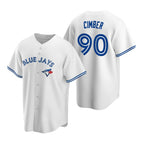 Toronto Blue Jays #90 Adam Cimber White Fedasgoge Home Cool Base Jersey