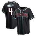 Arizona Diamondbacks #4 Ketel Marte Player Black Fedasgoge Home Game Stitched Jerseys
