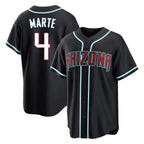 Arizona Diamondbacks #4 Ketel Marte Player Black Fedasgoge Home Game Stitched Jerseys