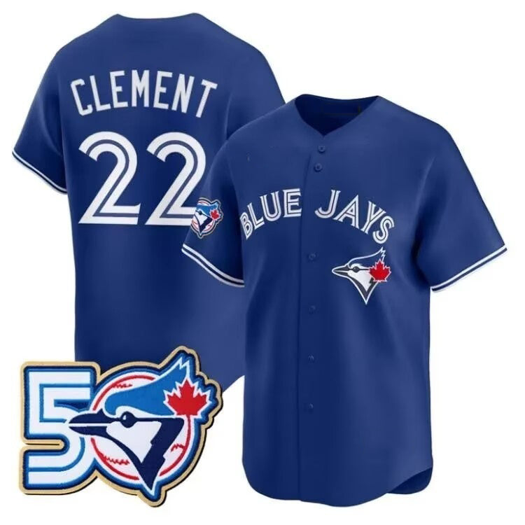 Toronto Blue Jays #22 Vladimir Guerrero Jr. Royal Fedasgoge 50th Anniversary Alternate Limited Jersey