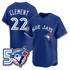 Toronto Blue Jays #22 Vladimir Guerrero Jr. Royal Fedasgoge 50th Anniversary Alternate Limited Jersey