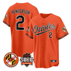 Baltimore Orioles #2 Gunnar Henderson Player Orange Fedasgoge 30th Anniversary of 2131 Home Game Stitched Jerseys