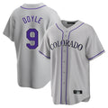 Colorado Rockies #9 Brenton Doyle Player Gray Fedasgoge Game Home Stitched Jerseys