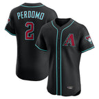 Arizona Diamondbacks #2 Geraldo Perdomo Player Black Fedasgoge Limited Elite Home Game Stitched Jerseys