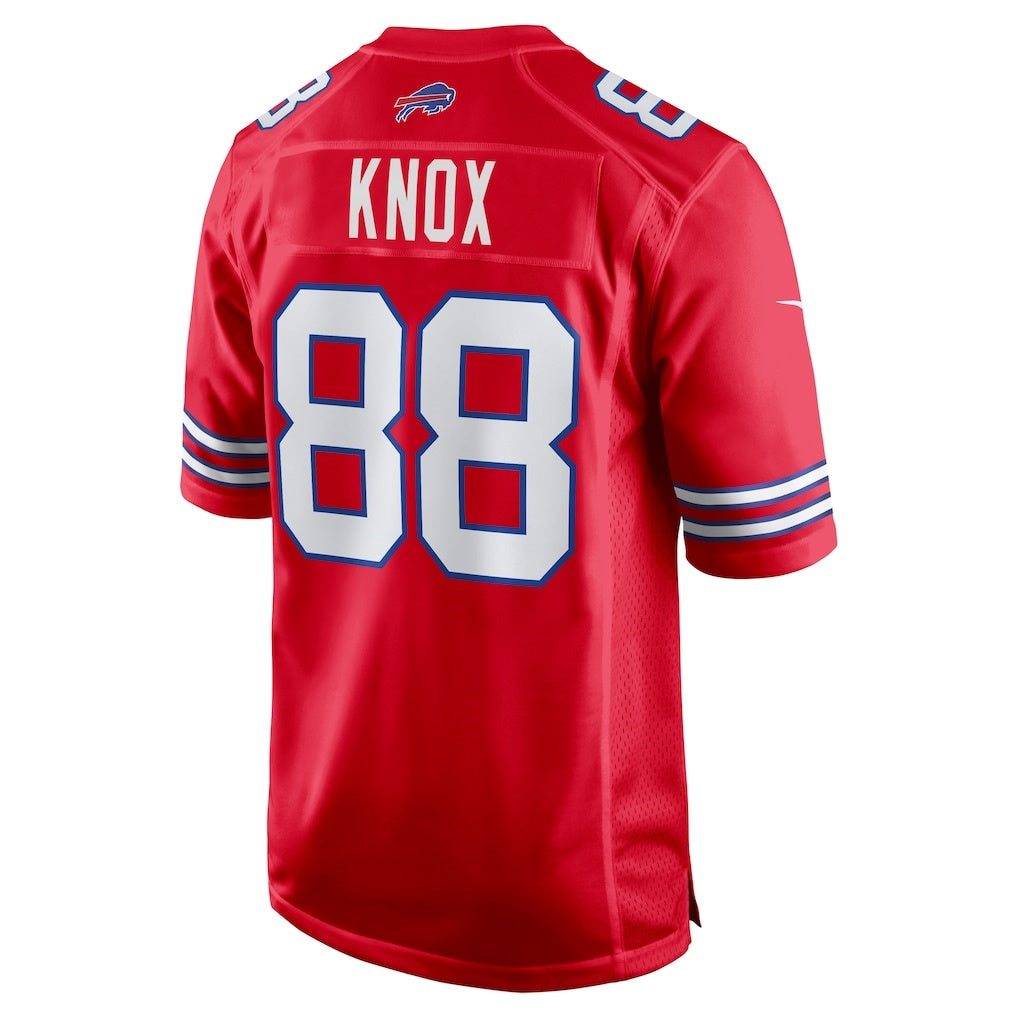 B.Bills #88 Dawson Knox Red Fedasgoge Alternate Game Jersey