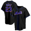 New York Mets #23 Javier Baez Black Fedasgoge Replica Jersey