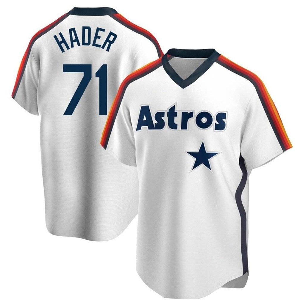 Houston Astros #71 Josh Hader Player White Cooperstown Collection Fedasgoge T-shirt Stitched Jerseys