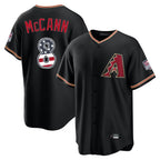 Arizona Diamondbacks #8 James McCann Player Black Fedasgoge USA 250 Fourth of July Game Home Stitched Jerseys