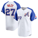 Atlanta Braves #27 Austin Riley White FOULKSSHOP City Connect Limited Player Jersey