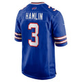 B.Bills #3 Damar Hamlin Royal Fedasgoge Game Jersey