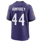 B.Ravens #44 Marlon Humphrey Purple Fedasgoge Team Game Jersey