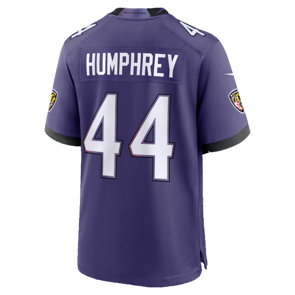 B.Ravens #44 Marlon Humphrey Purple Fedasgoge Team Game Jersey
