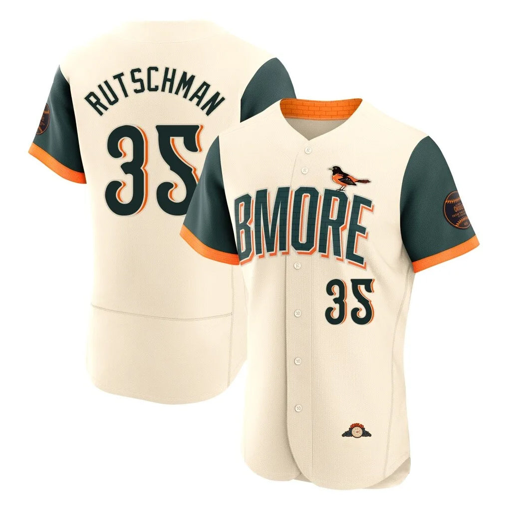 Baltimore Orioles #35 Adley Rutschman Player Cream Fedasgoge 2026 City Connect Limited Elite Home Game Stitched Jerseys