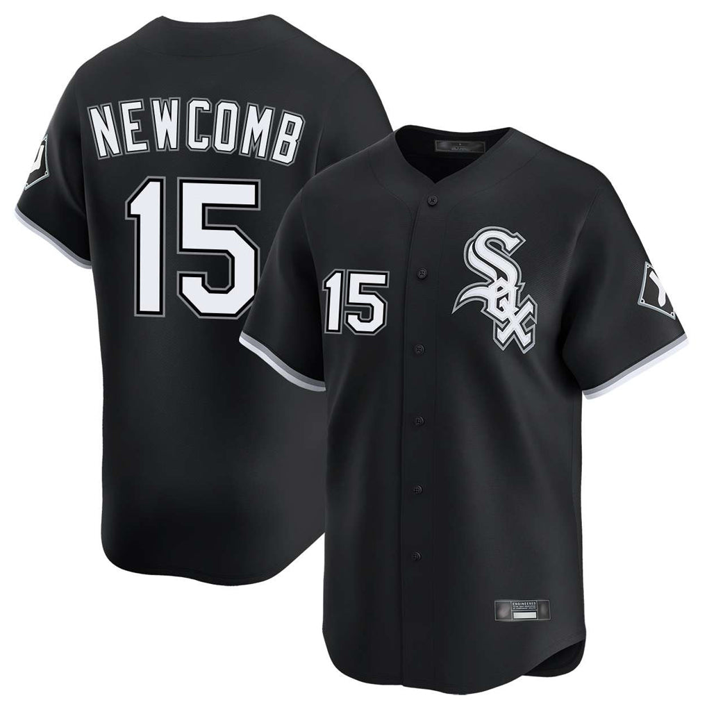 Chicago White Sox #15 Sean Newcomb Player Black Fedasgoge Limited Home Stitched Jerseys
